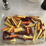 chopped carrots and fennel