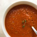 tomato soup top view