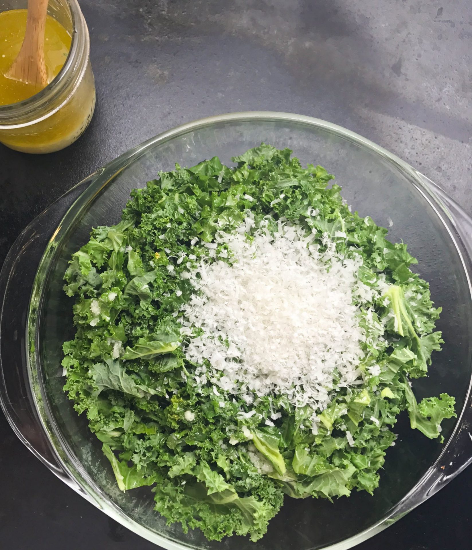 kale salad with parmesan