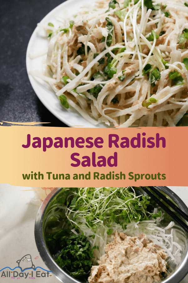 Japanese Radish Salad with Tuna and Radish Sprouts