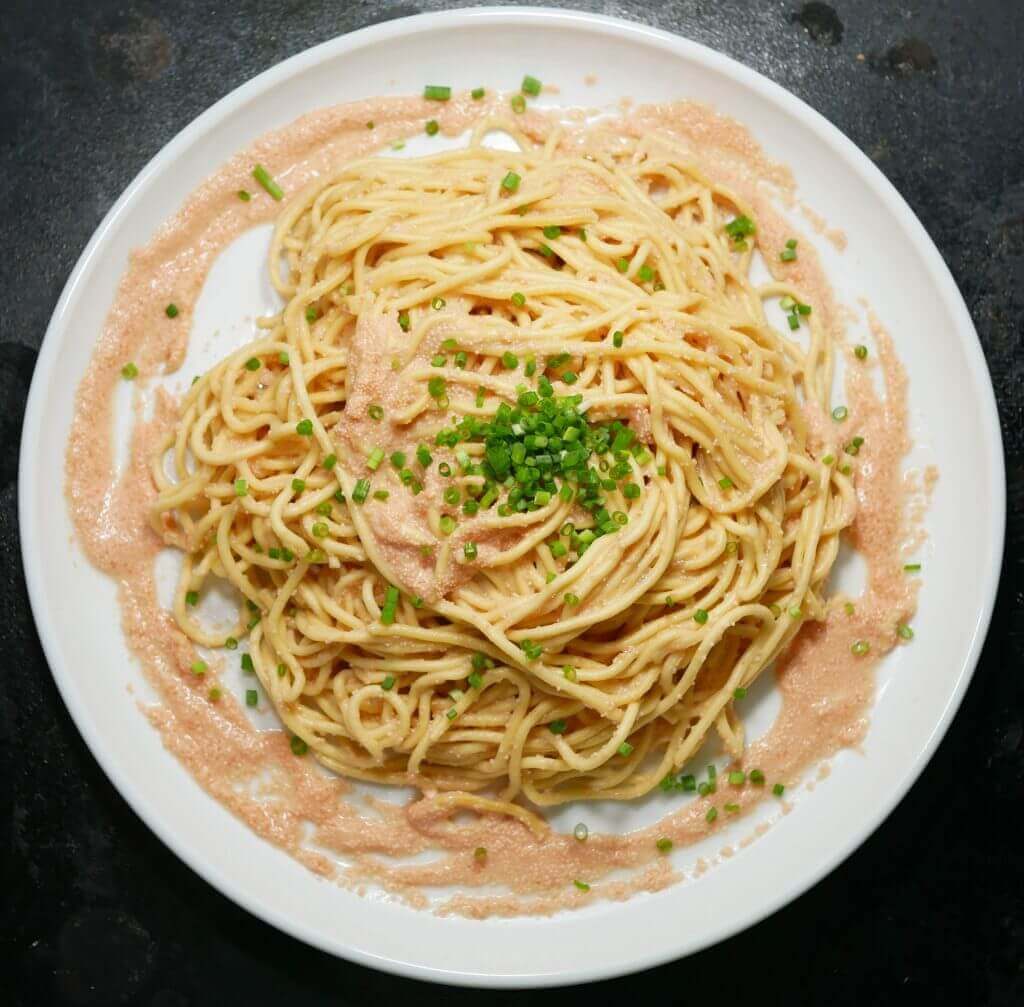 Creamy Mentaiko Pasta with Fresh Spaghetti