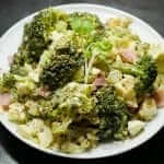 Japanese Style Broccoli Salad with Egg and Ham-2