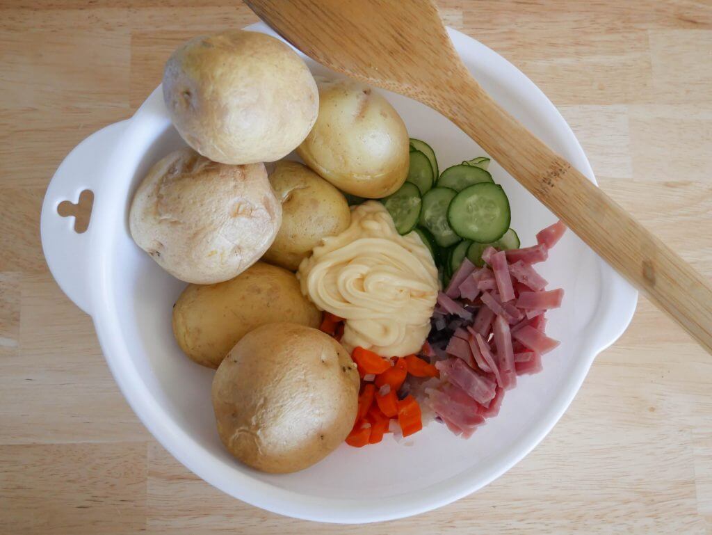 Japanese Style Potato Salad with Ham (3)