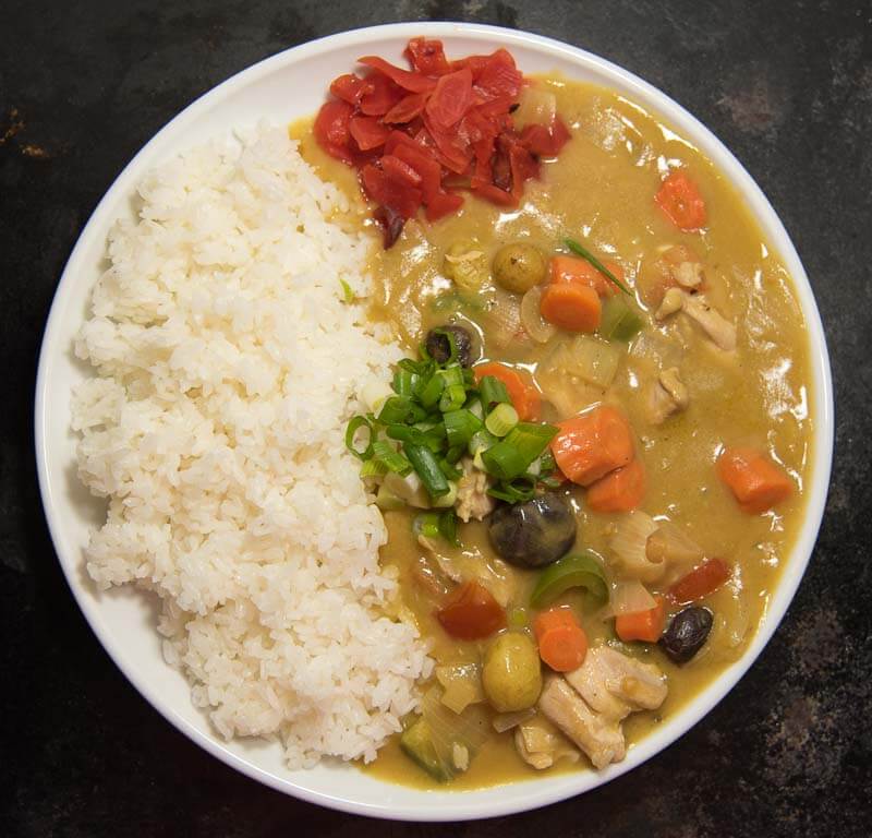 japanese curry with chicken curry rice from scratch