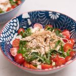 Cold Somen Noodles - With Shiso, Tomatoes and Chicken_