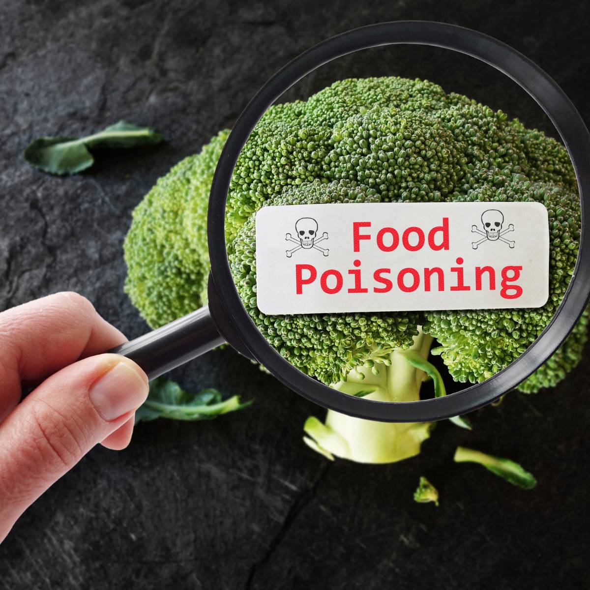 Food Poisoning referring to potential risks of eating raw tofu.