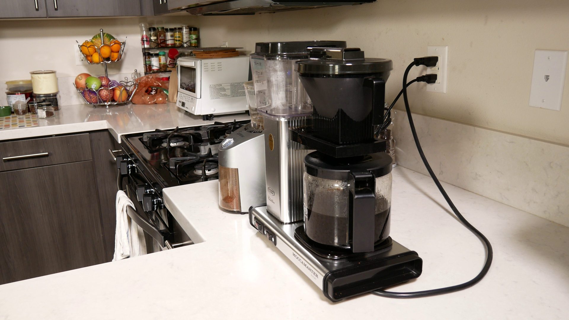 technivorm moccamaster coffee machine in kitchen