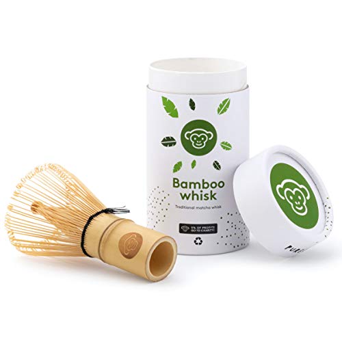 Bamboo Whisk For Matcha Tea By PureChimp - 100 Prongs - Packaged In A Recyclable Box 