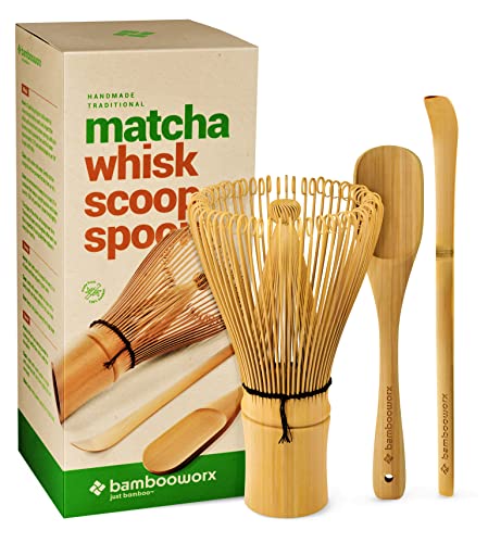 BambooWorx Matcha Whisk Set - Matcha Whisk (Chasen), 