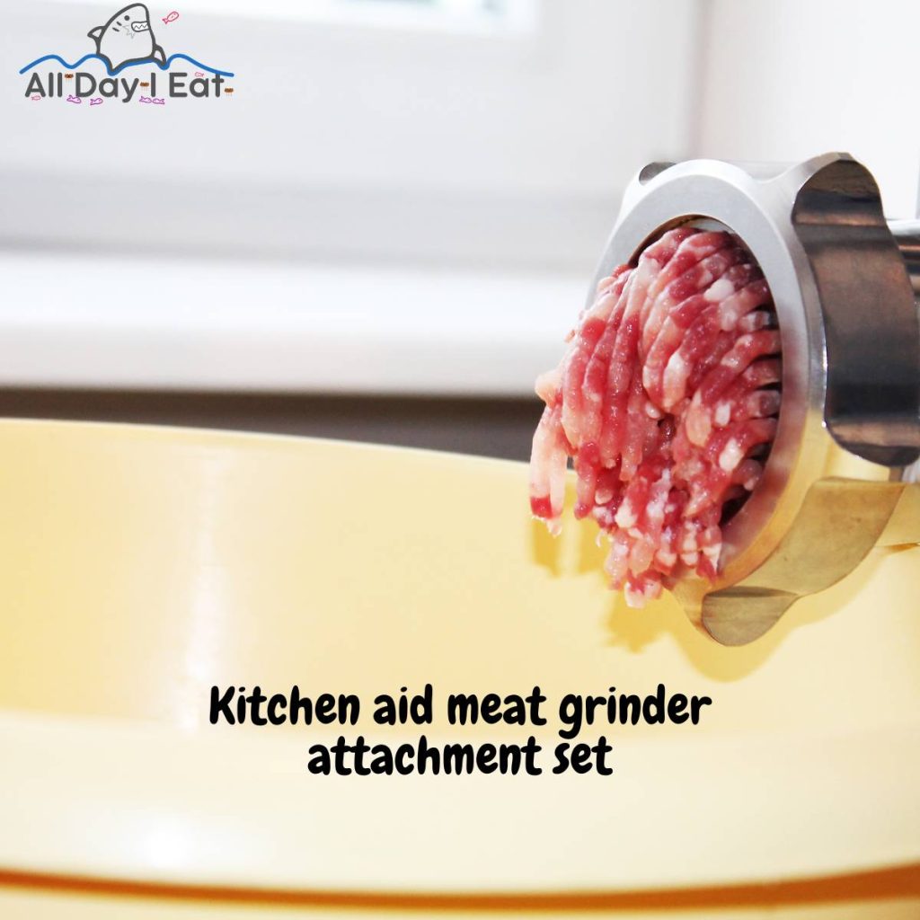 kitchen aid meat grinder attachment set