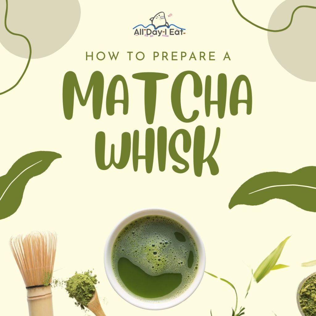 Guide to preparing a matcha whisk.