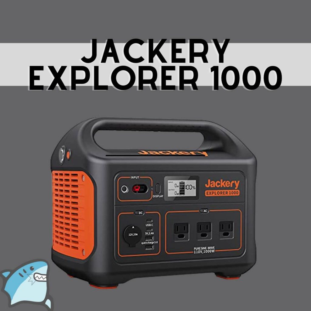 Portable power station: Jackery Explorer 1000.