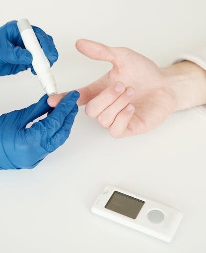 A doctor administering a blood test to a patient.