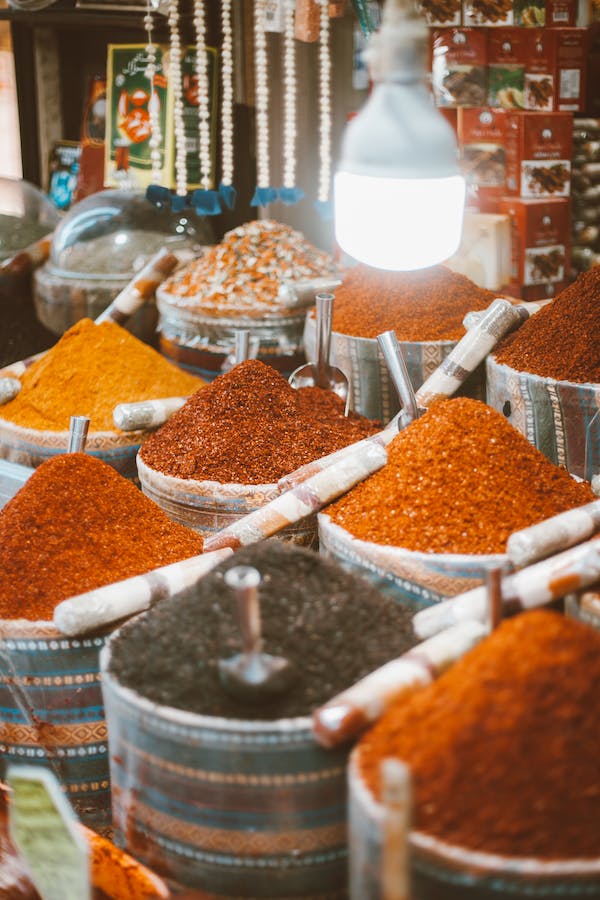 Spices and market.