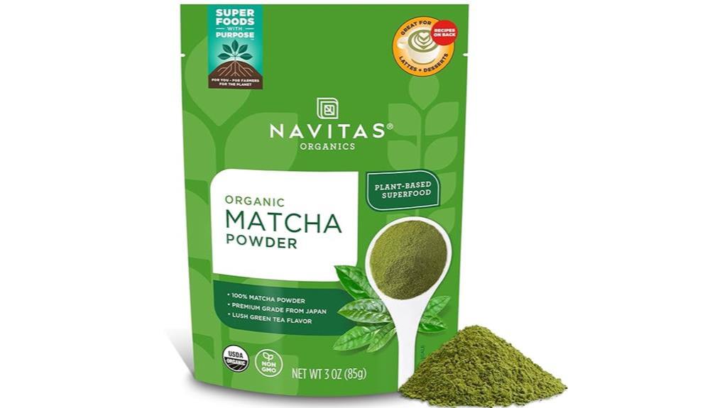 matcha powder earthy energizer