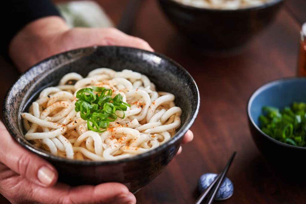 uson noodles in a bowl