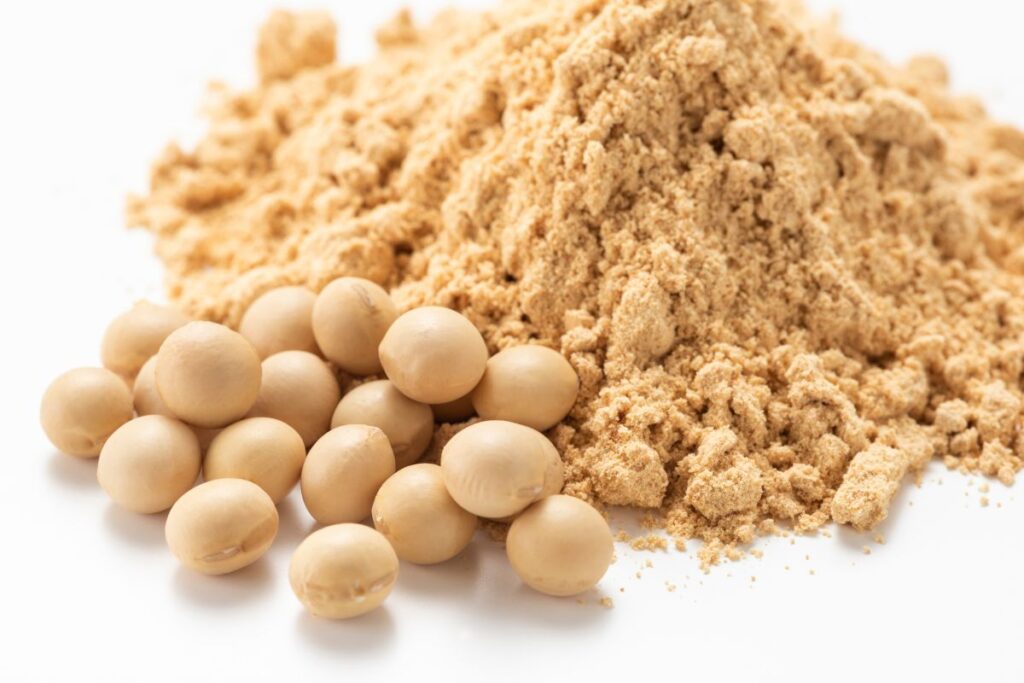 kinako flour with soy beans