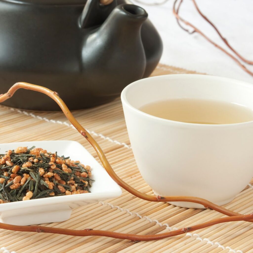 genmaicha in a cup