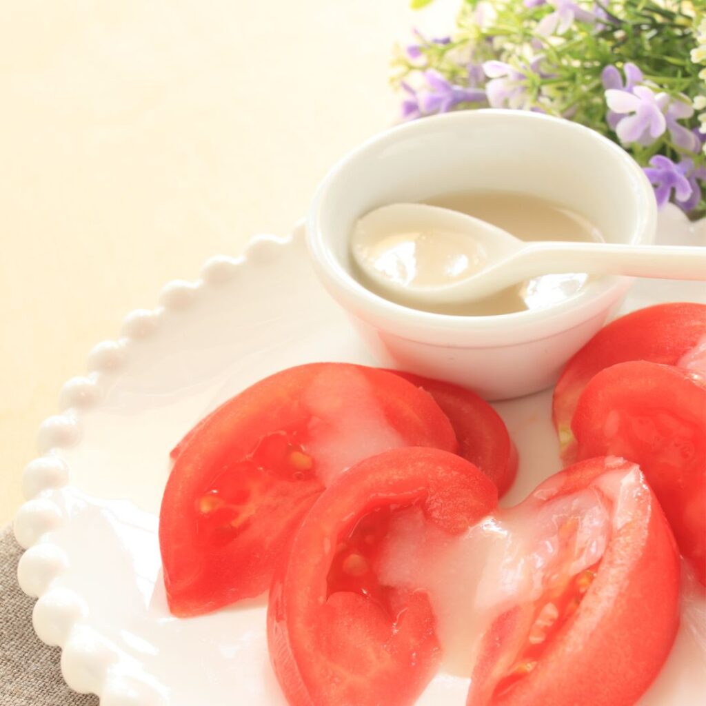 tomato salad with koji